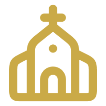 Gold Church Icon
